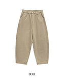 Classy Back Pocket Cotton Balloon Pants
