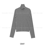[U-BASIC/wool 28%] Solid Basic Turtleneck Long Sleeve