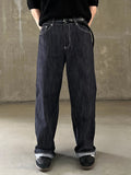 Non-Fade Linen Slab Wide Denim