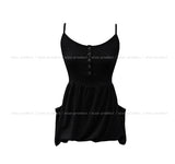 Moff Button Two-Way Sleeveless T-shirt