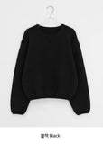 Hutenmo Basic Color Round Knit
