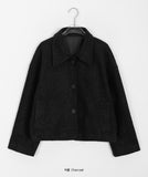 Nubone collar short coat