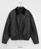 [unisex] Namoki Two-Way Quilting Corduroy Collar Work Jacket