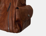 Griffin Leather Multi-Pocket Shoulder Bag