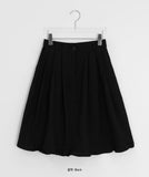 Brikin Cotton Midi Frill Skirt