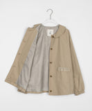 [BAONHAUS] Hydrin Pocket Round Collar Cotton Jacket