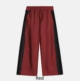 Toys Color Matching Track Line Hood Zip-Up Pants Set