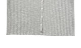 Kant Rib Long Sleeve Basic Cardigan