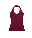 Blend Waffle Layered Halter Sweatshirt
