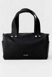 oversize studded shoulder bag
