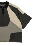 Paneled Two-Tone Polo Shirt