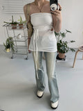 Incision Span Bootcut Denim