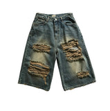 Raw Cut Bermuda Jeans