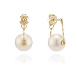 H-edition Dessert Ball Silver Pearl Earring