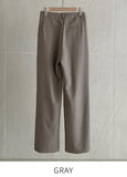 Pitched Pintuck Wide Slacks Pants