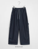 [unisex] Demen Banding Carpenter Cotton Wide Denim Pants