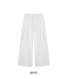 Summer Cooling Deep-Tuck Wide Slacks