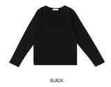 [U-BASIC] Silket Round Cotton Long Sleeve