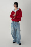 KNEE POCKET WIDE DENIM