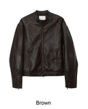 Fez Vintage Washing Leather Jacket