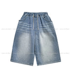 Wade Patch Banding Bermuda Denim Pants