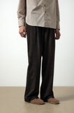 WOOL ONE TUCK SLACKS