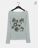 Bonto Flower See-Through T-Shirt