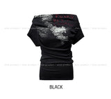 Lunatic Funky Print Off-Shoulder Short Sleeve