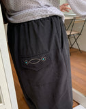 [back point!] Newo Biz Pocket Pintuck Bermuda Pants