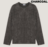 Lorins Velour Round Long Sleeve Tee