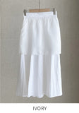 Joy Banding Flare Long Skirt