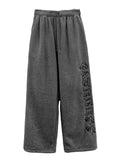 Winter Lettering Fleece Pants