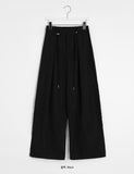 Rubets Pintuck Banding Wide Pants