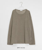 [unisex] Wild Color Linen Over Long Sleeve Tee