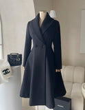 Purcell Collar Flare Wool Long Coat