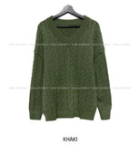 Little V-neck Cable Knit