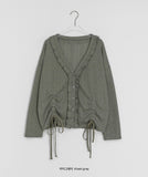 Hyoko Punching Summer Frill Knit Cardigan