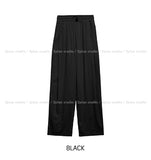 Early linen pintuck banding slacks