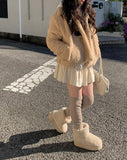 [Underpants lining] Nato Corduroy Tiered Mini Skirt