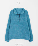 Lodge Half Open Bokashi Wool Knit