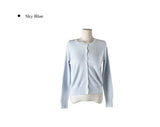Theco Round Button Knit Cardigan