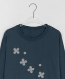 [BAONHAUS] Comcard Flower Patch Round Long Sleeve Tee