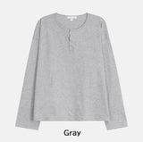 Deck Stitch Henley Neck Long Sleeve Tee