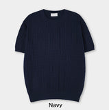 Roel Cable Round Short Sleeve Knit