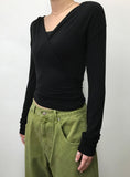 SLIM WRAP HOOD TOP