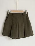 Geloa Brushed Pleats Culotte Skirt Pants