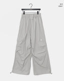 Tanen Parachute Layered Wrap Skirt Two-Way Cargo Banding Pants