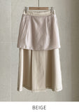 Roadme Slit A-Line Long Skirt