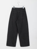 [BAONHAUS] Biltzko cut washed black denim pants