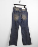 Beasle Washing Denim Long Bootcut Pants